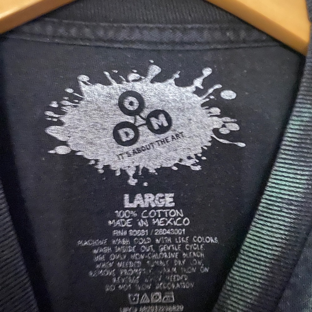 ODM Men's T-Shirt It's About the Art Lion's Head Reggae Print Black | Large - Picture 2 of 2